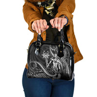 Filipinos Lapu Lapu Hero Shoulder Handbag Black Polynesian Tribal Tattoo LT05 One Size Black - Polynesian Pride