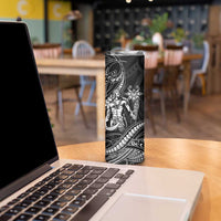 Filipinos Lapu Lapu Hero Skinny Tumbler Black Polynesian Tribal Tattoo LT05 - Polynesian Pride