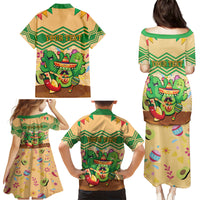 Personalised Hawaii Cinco De Mayo Family Matching Puletasi and Hawaiian Shirt Funny Style