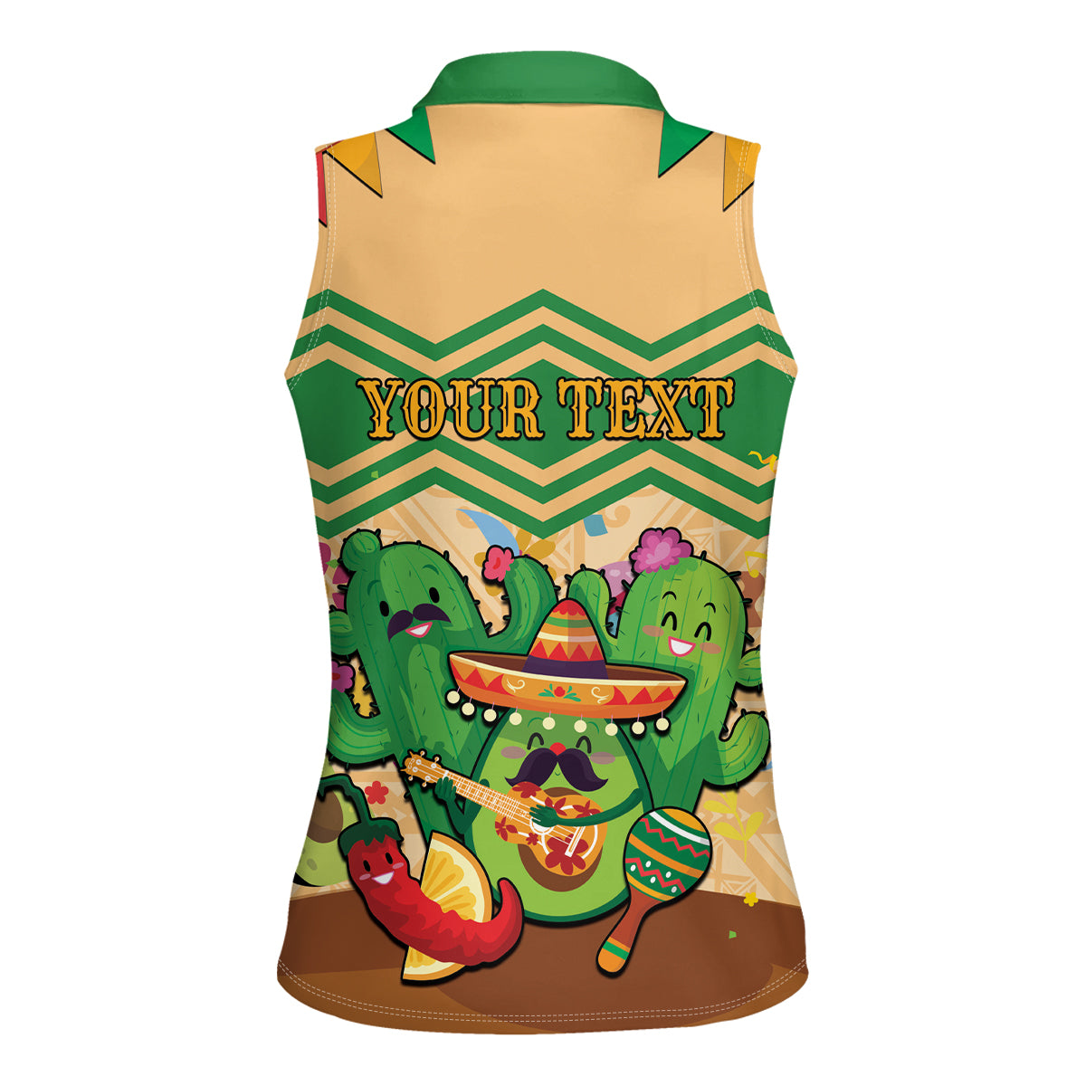 Personalised Hawaii Cinco De Mayo Women Sleeveless Polo Shirt Funny Style