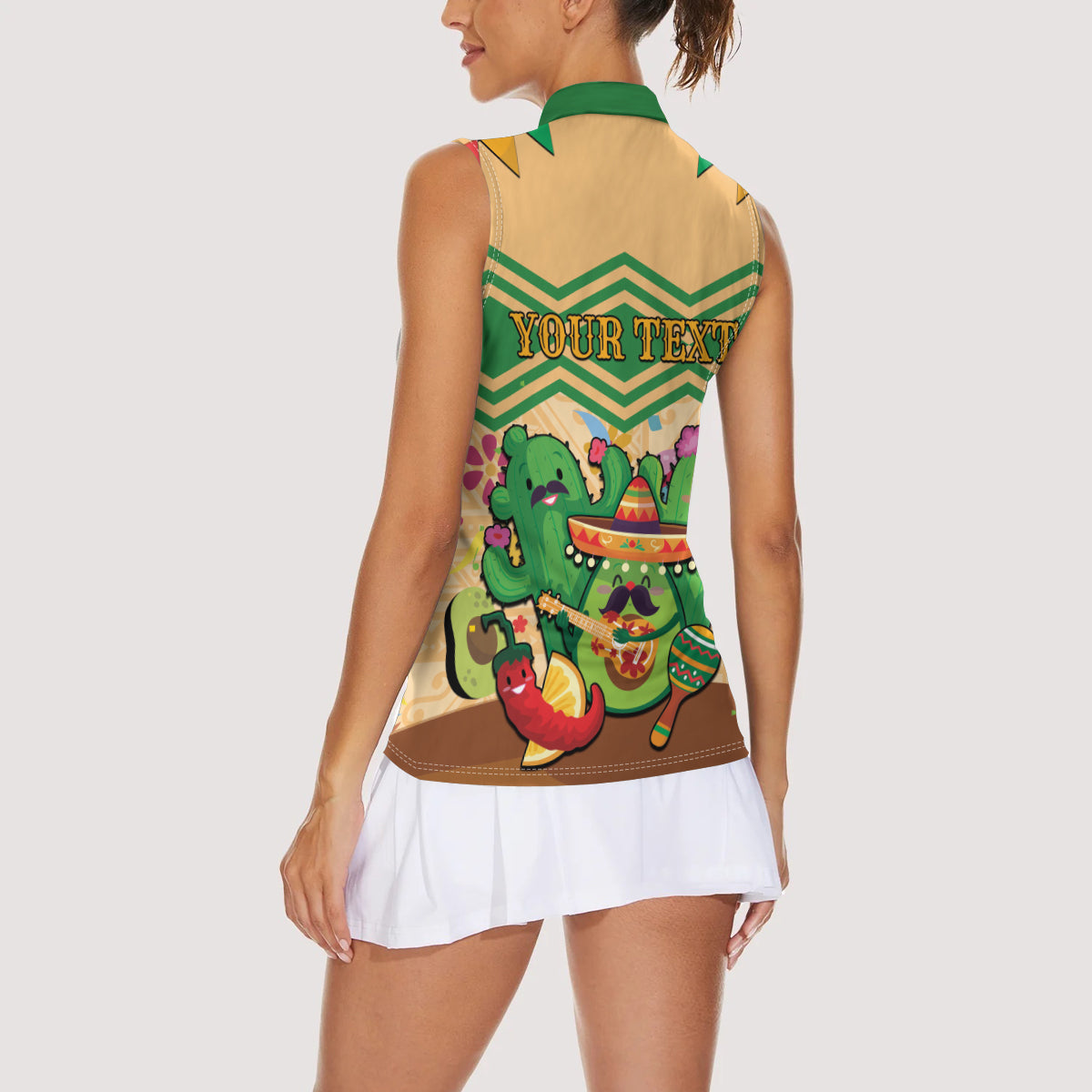 Personalised Hawaii Cinco De Mayo Women Sleeveless Polo Shirt Funny Style