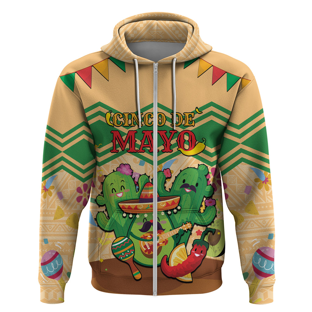 Personalised Hawaii Cinco De Mayo Zip Hoodie Funny Style