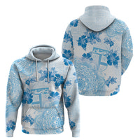 Happy Fiji Girmit Day Zip Hoodie Fijian Tapa With Mandala Pattern