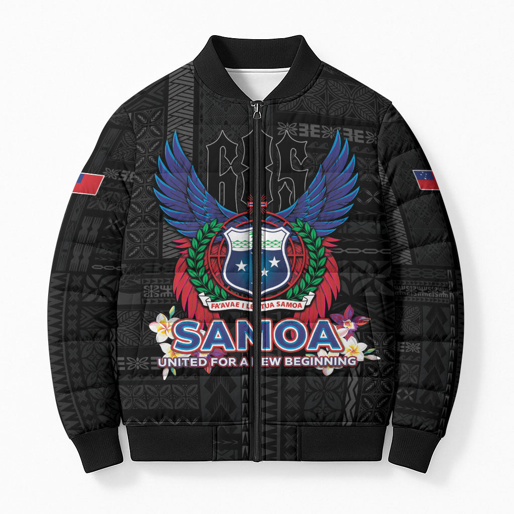 Samoa 64th Independence Anniversary Bomber Puffer Jacket