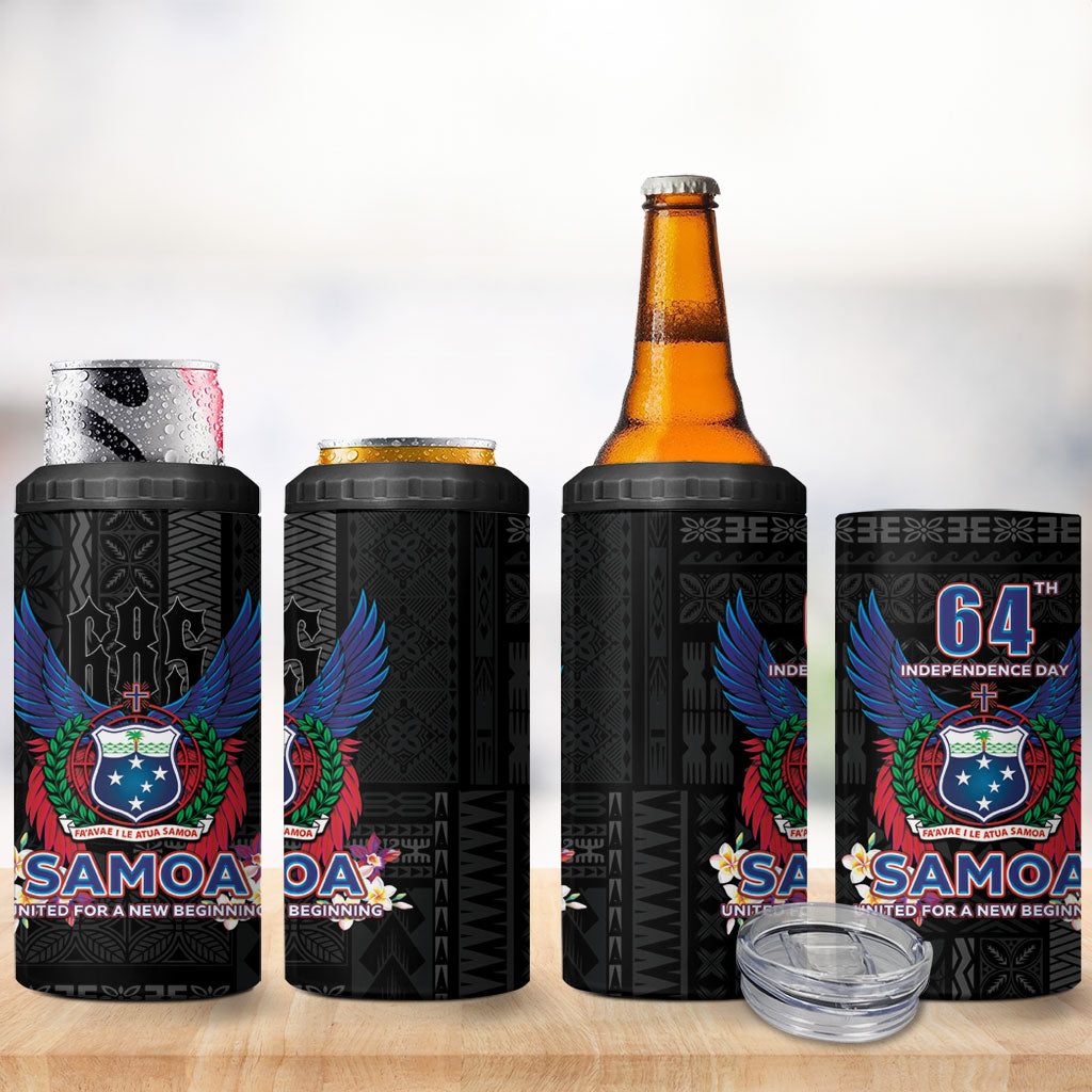 Samoa 64th Independence Anniversary 4 in 1 Can Cooler Tumbler