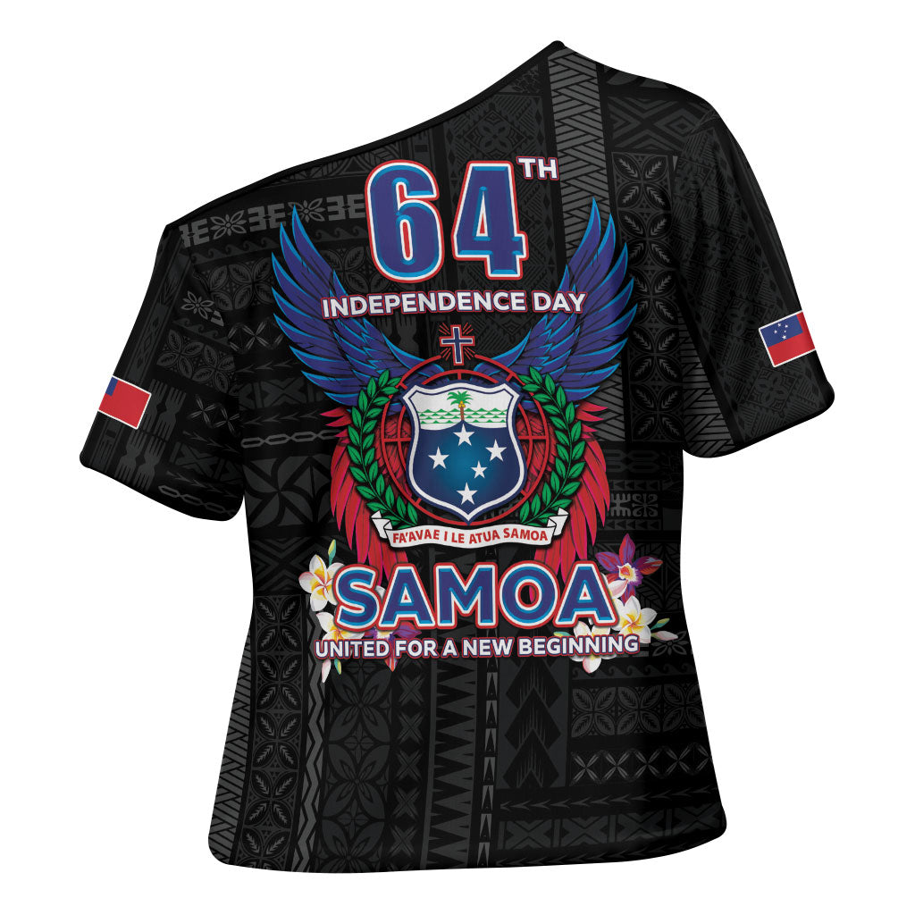 Samoa 64th Independence Anniversary Cross Shoulder Shirt