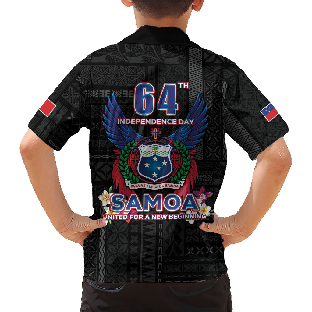 Samoa 64th Independence Anniversary Family Matching Long Sleeve Bodycon Dress and Hawaiian Shirt LT05 - Polynesian Pride