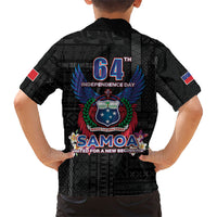 Samoa 64th Independence Anniversary Family Matching Long Sleeve Bodycon Dress and Hawaiian Shirt LT05 - Polynesian Pride