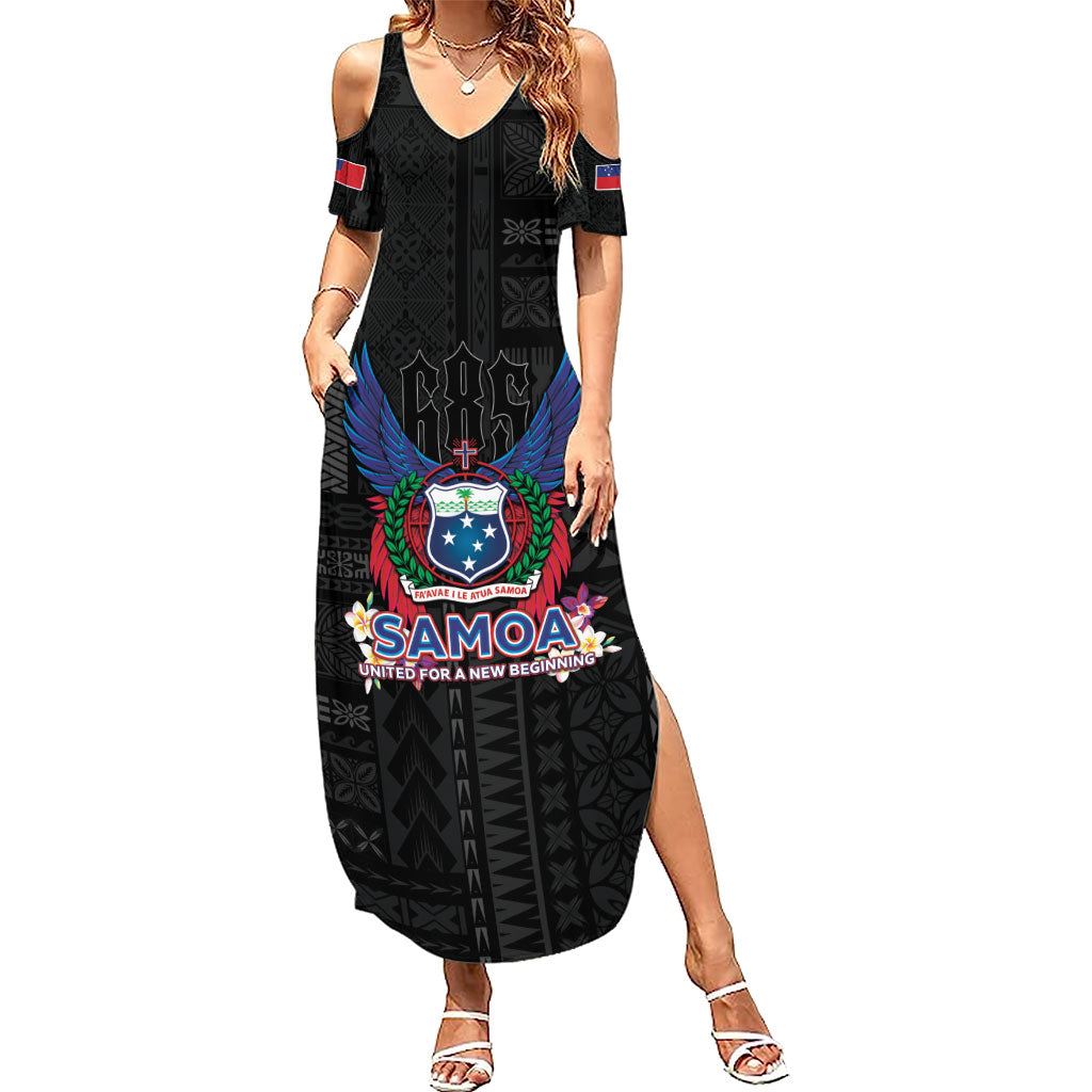 Samoa 64th Independence Anniversary Family Matching Summer Maxi Dress and Hawaiian Shirt