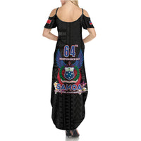 Samoa 64th Independence Anniversary Family Matching Summer Maxi Dress and Hawaiian Shirt