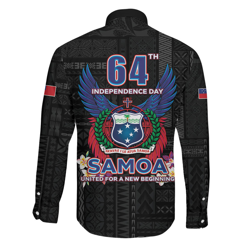 Samoa 64th Independence Anniversary Family Matching Tank Maxi Dress and Hawaiian Shirt LT05 - Polynesian Pride