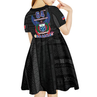 Samoa 64th Independence Anniversary Kid Short Sleeve Dress