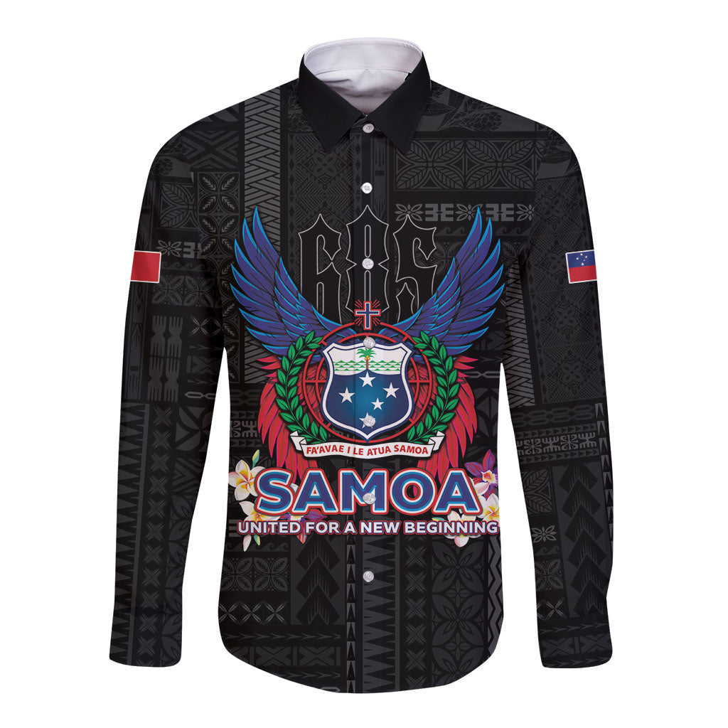 Samoa 64th Independence Anniversary Long Sleeve Button Shirt