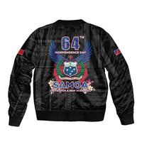 Samoa 64th Independence Anniversary Sleeve Zip Bomber Jacket