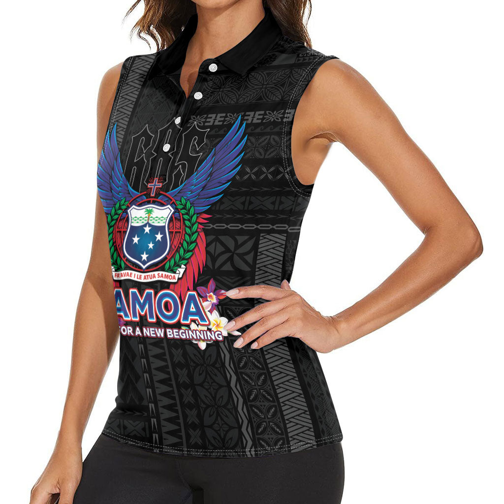 Samoa 64th Independence Anniversary Women Sleeveless Polo Shirt
