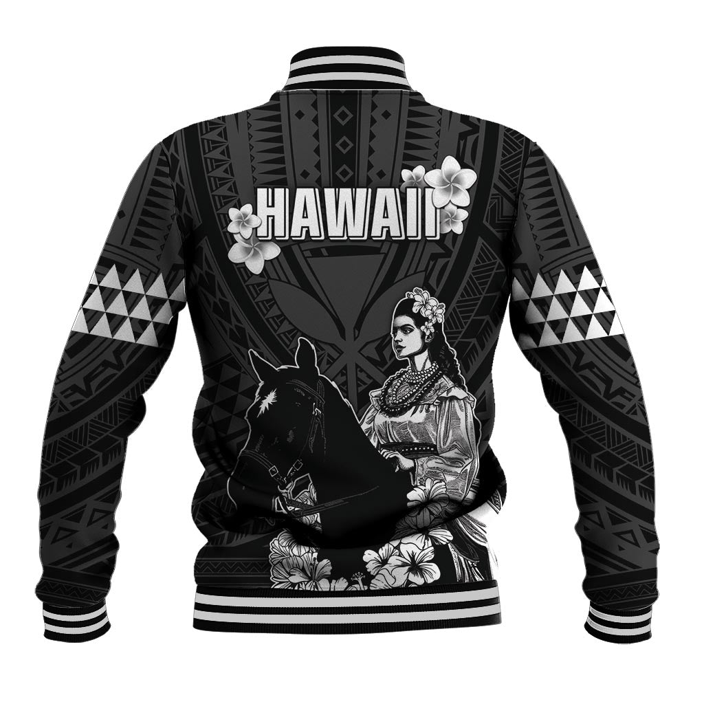 Hawaii King Kamehameha Day Parade Baseball Jacket With Pa'u Riders Plumeria Kakau Tribal Pattern LT05 - Polynesian Pride