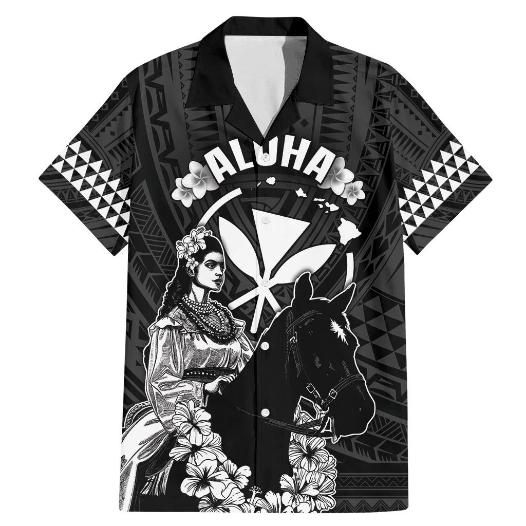 Hawaii King Kamehameha Day Parade Family Matching Mermaid Dress and Hawaiian Shirt With Pa'u Riders Plumeria Kakau Tribal Pattern