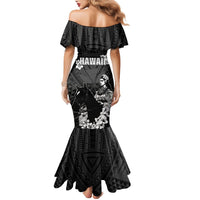 Hawaii King Kamehameha Day Parade Family Matching Mermaid Dress and Hawaiian Shirt With Pa'u Riders Plumeria Kakau Tribal Pattern