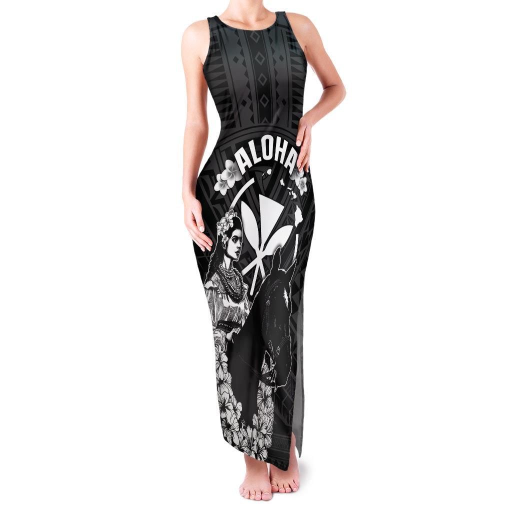 Hawaii King Kamehameha Day Parade Family Matching Tank Maxi Dress and Hawaiian Shirt With Pa'u Riders Plumeria Kakau Tribal Pattern