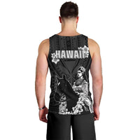 Hawaii King Kamehameha Day Parade Men Tank Top With Pa'u Riders Plumeria Kakau Tribal Pattern