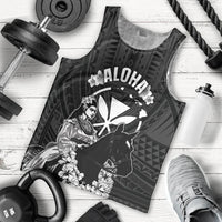 Hawaii King Kamehameha Day Parade Men Tank Top With Pa'u Riders Plumeria Kakau Tribal Pattern