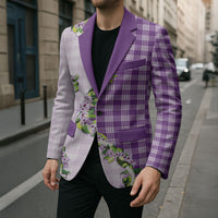 Violet Hawaii Palaka Blazer Maile Pikake Honohono Orchid Lei LT05 - Polynesian Pride