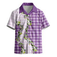 Violet Hawaii Palaka Kid Hawaiian Shirt Maile Pikake Honohono Orchid Lei LT05 - Polynesian Pride