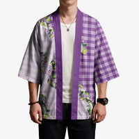 Violet Hawaii Palaka Kimono Maile Pikake Honohono Orchid Lei LT05 - Polynesian Pride