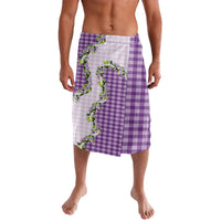 Violet Hawaii Palaka Lavalava Maile Pikake Honohono Orchid Lei LT05 Violet - Polynesian Pride