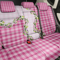 Pink Hawaii Palaka Back Car Seat Cover Maile Pikake Honohono Orchid Lei LT05 - Polynesian Pride