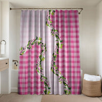 Pink Hawaii Palaka Bathroom Set Maile Pikake Honohono Orchid Lei
