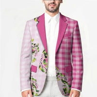 Pink Hawaii Palaka Blazer Maile Pikake Honohono Orchid Lei LT05 - Polynesian Pride