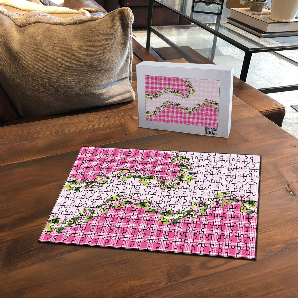 Pink Hawaii Palaka Puzzle Maile Pikake Honohono Orchid Lei