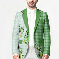Green Hawaii Palaka Blazer Maile Pikake Honohono Orchid Lei