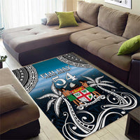 Happy 54th Fiji Day Area Rug Forever Fiji With Tapa Tribal Pattern