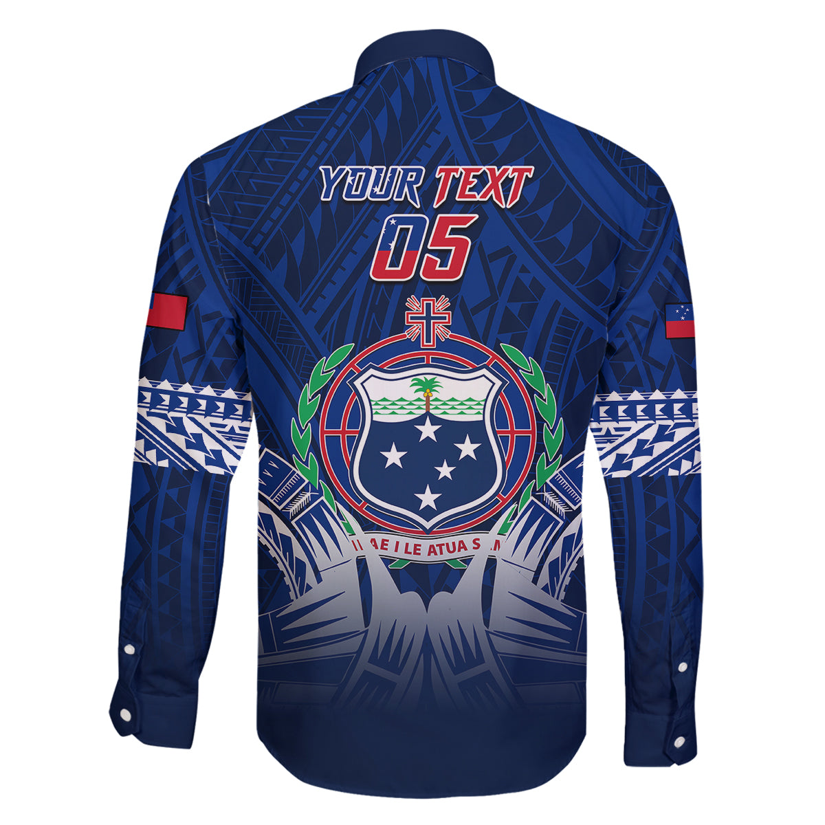 Custom Samoa Rugby Family Matching Off Shoulder Maxi Dress and Hawaiian Shirt World Cup 2023 Coat Of Arms With Polynesian Pattern LT05 - Polynesian Pride