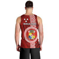 Tonga Rugby Men Tank Top World Cup 2023 Coat Of Arms Ngatu Pattern LT05 - Polynesian Pride