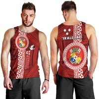 Tonga Rugby Men Tank Top World Cup 2023 Coat Of Arms Ngatu Pattern LT05 - Polynesian Pride