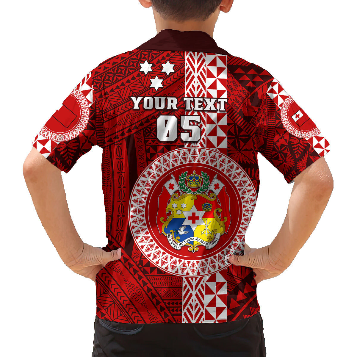 Custom Tonga Rugby Family Matching Tank Maxi Dress and Hawaiian Shirt World Cup 2023 Coat Of Arms Ngatu Pattern LT05 - Polynesian Pride