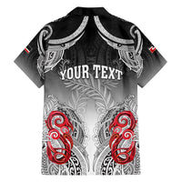 Personalised New Zealand Waitangi Day Family Matching Tank Maxi Dress and Hawaiian Shirt Aotearoa Te Ra O Waitangi Manaia Maori Pattern LT05 - Polynesian Pride