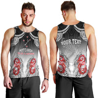 Personalised New Zealand Waitangi Day Men Tank Top Aotearoa Te Ra O Waitangi Manaia Maori Pattern LT05 - Polynesian Pride