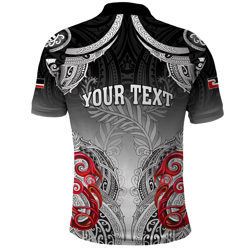 Personalised New Zealand Waitangi Day Polo Shirt Aotearoa Te Ra O Waitangi Manaia Maori Pattern LT05 - Polynesian Pride
