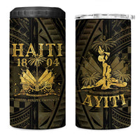 Haiti 1804 4 in 1 Can Cooler Tumbler Polynesian Gold Neg Maron