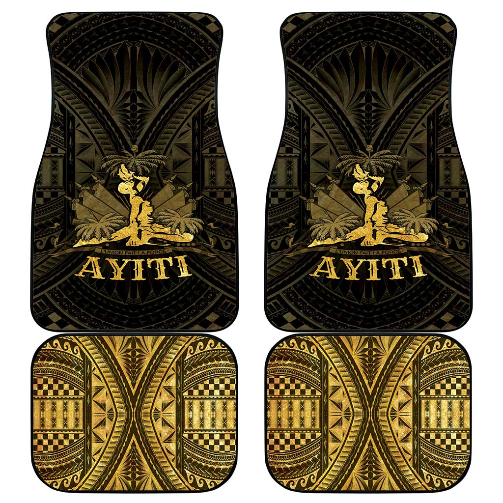 Haiti 1804 Car Mats Polynesian Gold Neg Maron