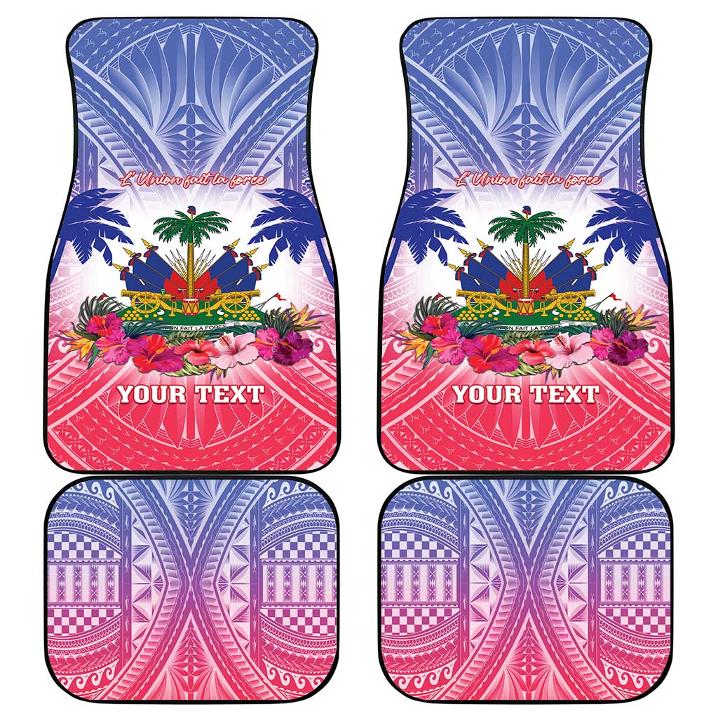 Haiti Independence Day Car Mats Neg Maron Polynesian Style