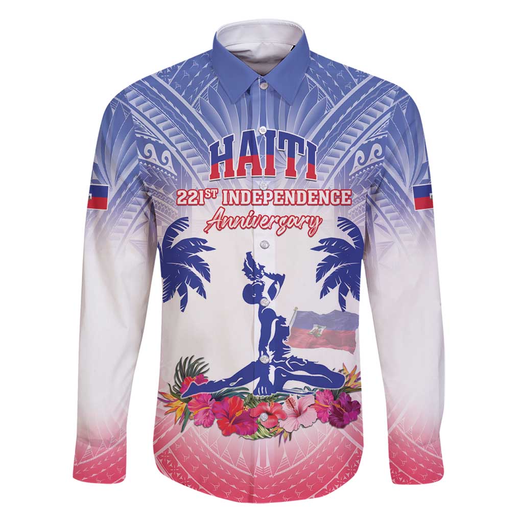 Personalised Haiti Independence Day Family Matching Puletasi and Hawaiian Shirt Neg Maron Polynesian Style