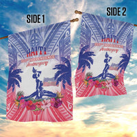 Haiti Independence Day Garden Flag Neg Maron Polynesian Style LT05