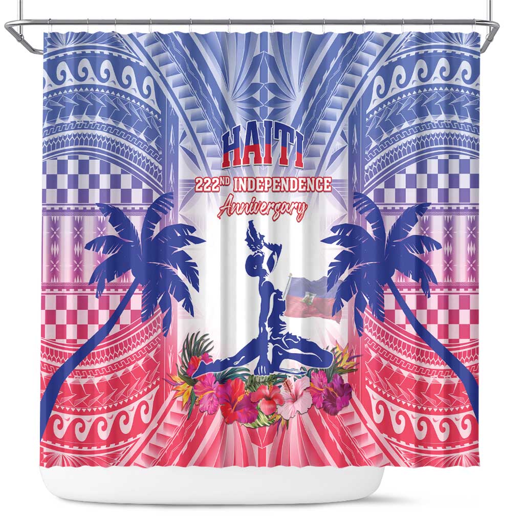 Haiti Independence Day Shower Curtain Neg Maron Polynesian Style LT05