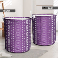 Purple Samoa Malu Tattoo Inspired Laundry Basket - Polynesian Pride