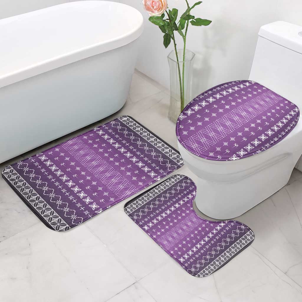 Purple Samoa Malu Tattoo Inspired Bathroom Set LT05 - Polynesian Pride
